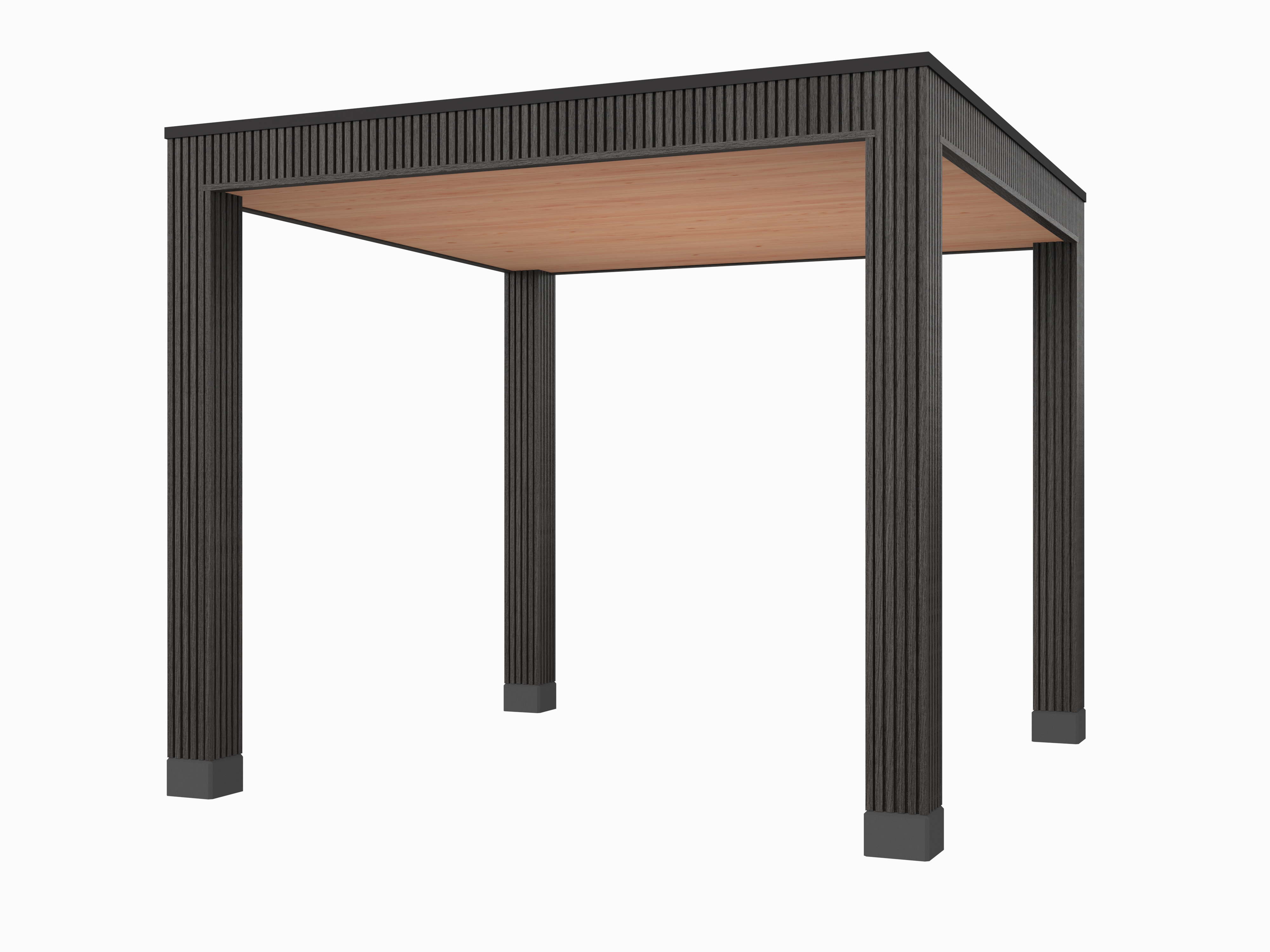 Douglas overkapping, 300 x 300, Westwood Rhombus Zwart - Afbeelding 1